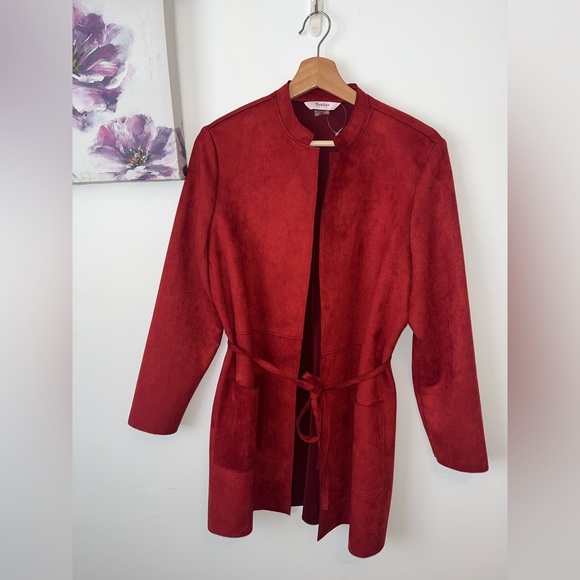 TanJay Jackets & Blazers - Tanjay Suede jacket- Medium Petite
